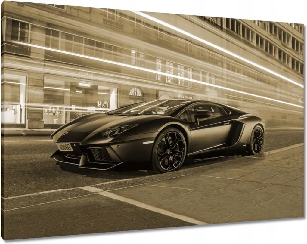 Vászonkép 100x70 Szépia sportautó