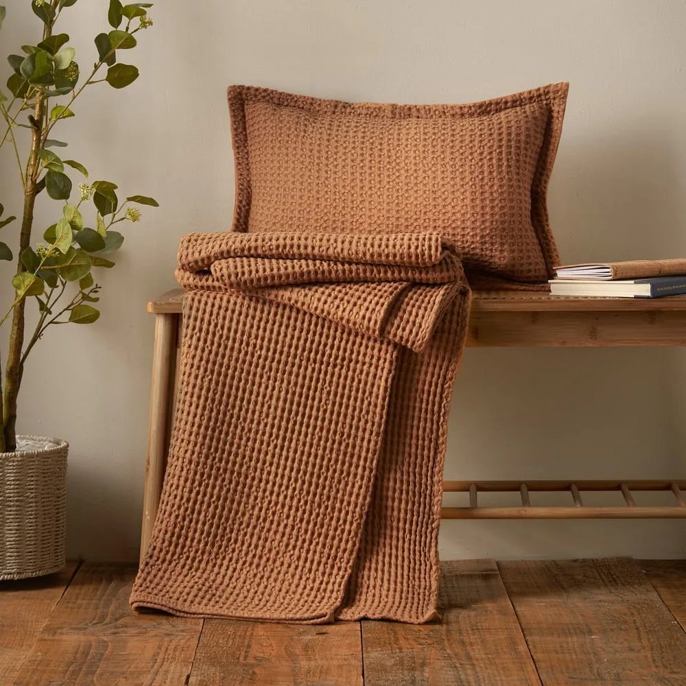 Pamut díszpárna 30x50 cm Jaipur Chunky Waffle – Pineapple Elephant