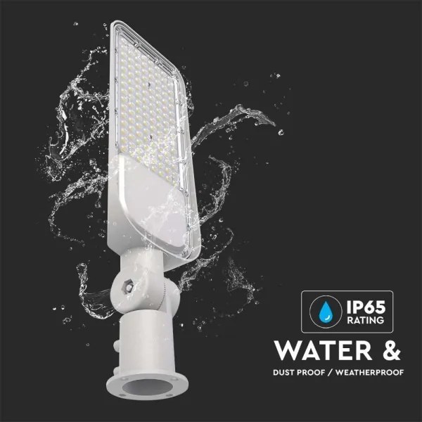 LED utcai lámpa szürkületérzékelővel LED/100W/230V 6500K IP65 szürke