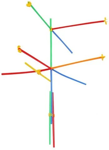 Blokkok - szívószálak - 408 db-os készlet 22408