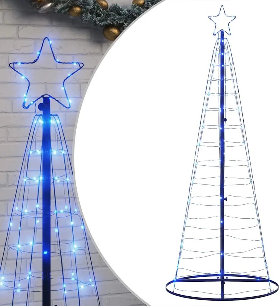 vidaXL kék LED karácsonyfa 200 LED 180 cm