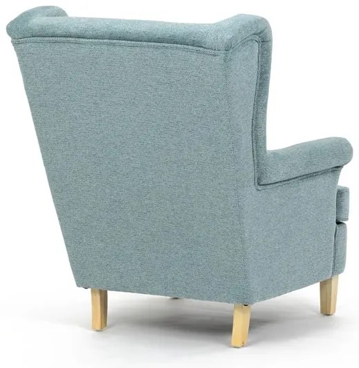 Füles fotel zöld szövettel. AK-388 GRN2