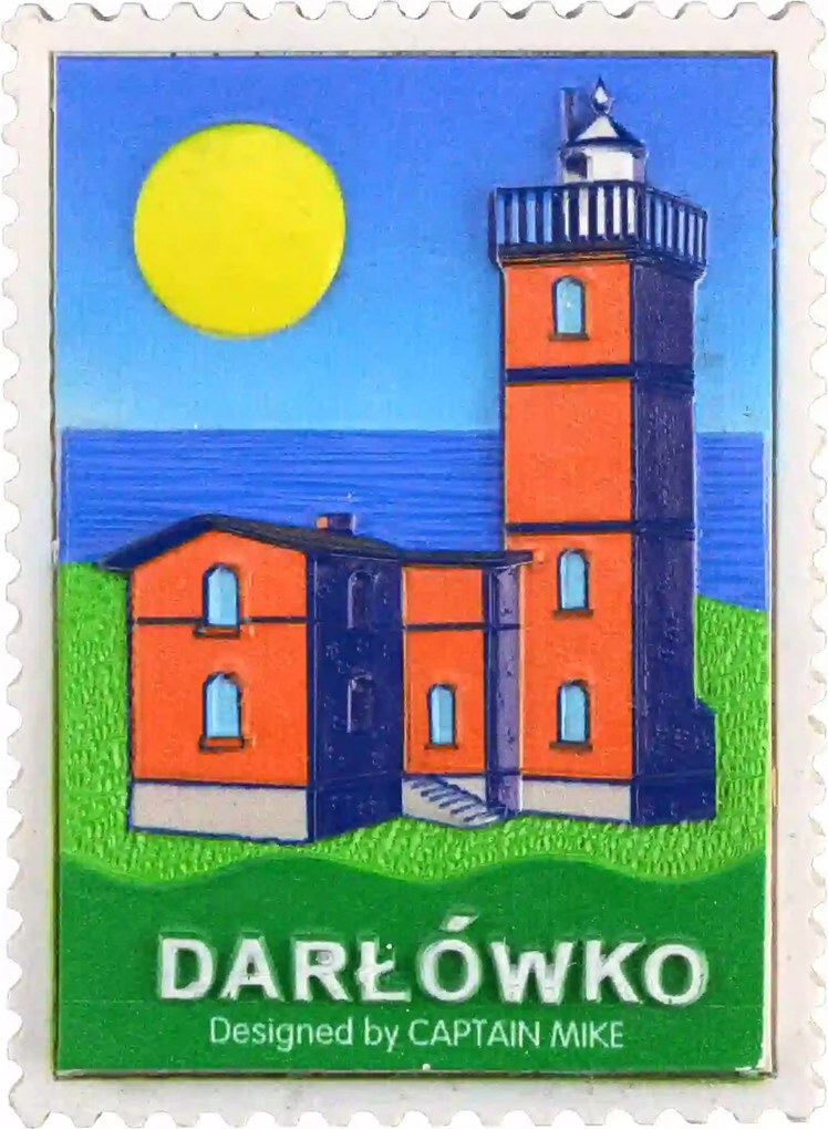 Postaláda alakú mágnes tengeri motívummal