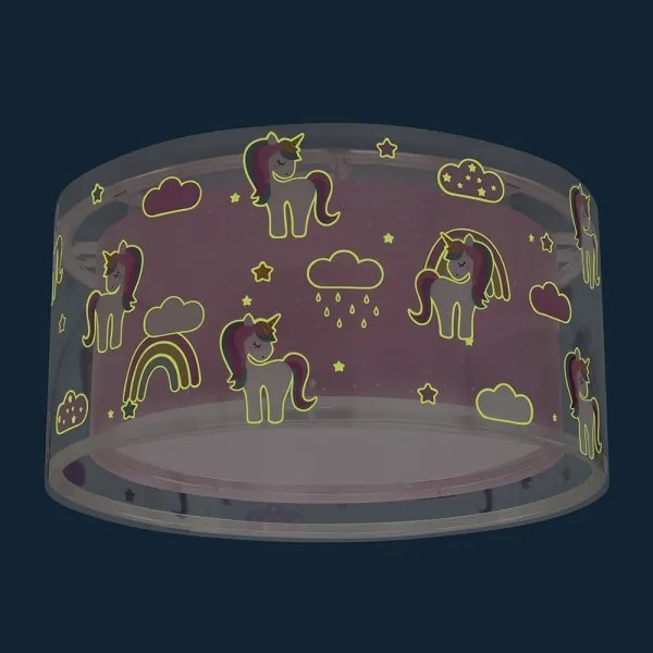 Dalber 41596 - Gyermek mennyezeti lámpa UNICORNS 2xE27/60W/230V
