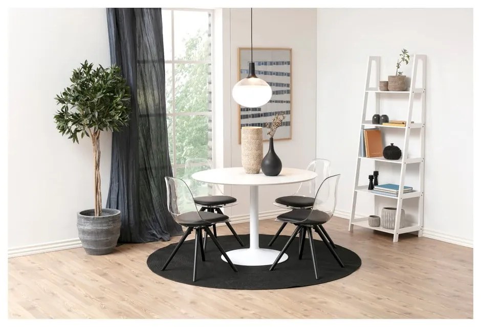 Ibiza fehér kerek étkezőasztal, ⌀ 110 cm - Actona