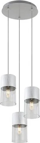 RÁBALUX 3155 ZELKOVA Többágú Függesztett Lámpa Súrolt Alumínium E27 IP20