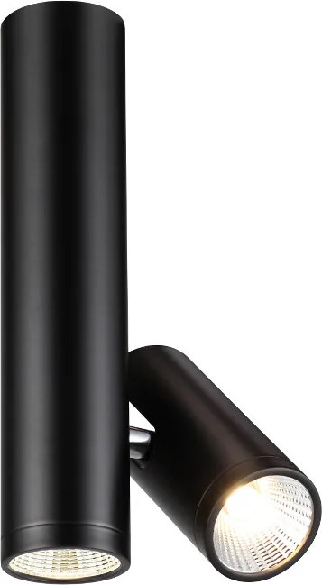 RENDL BOGARD TWIN stropní matná černá 230V LED 2x5W 40° 3000K