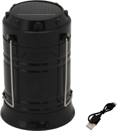 LED Hordozható szolár lámpa LED/1200mAh fekete