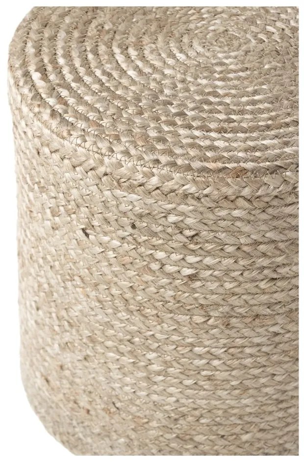 Szürkésbézs puff Jutta Greige – Hanse Home