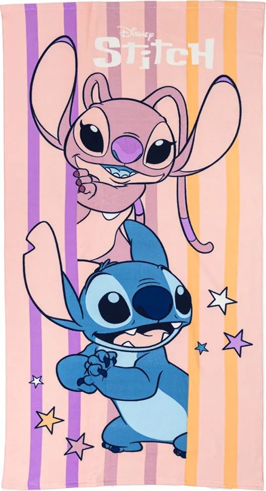 Disney Lilo és Stitch, A csillagkutya Sweet Surprise fürdőlepedő, strand törölköző 70x140cm (Fast Dry)