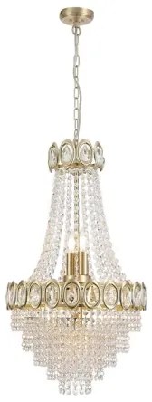 Searchlight 1611-6SB - Láncos csillár LOUIS PHILLIPE 6xE14/60W/230V