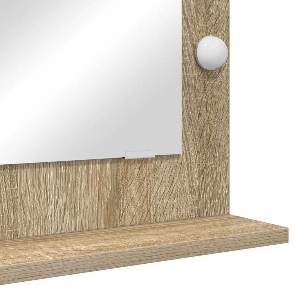 piperetükör Sonoma tölgy MDF, Üveg 70 x 50 x 18 cm Tükör