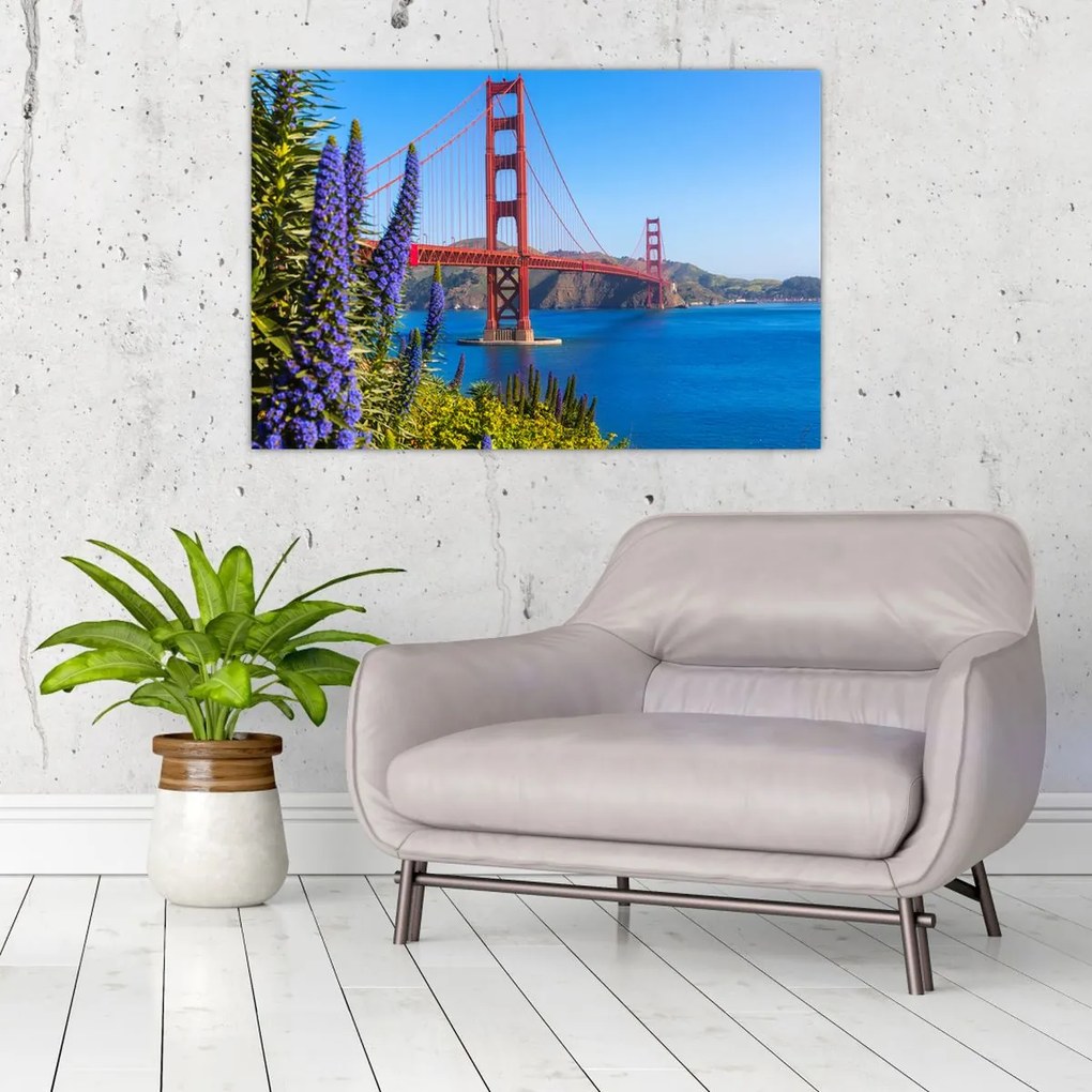 Kép - Golden Gate híd, San Francisco (90x60 cm)