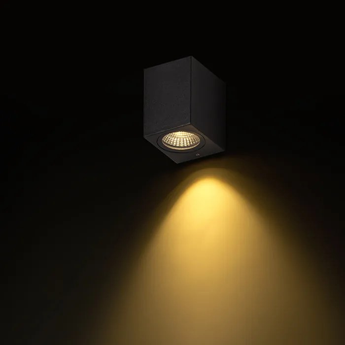 RENDL KUBI I antracitszürke 230V LED 3W 56° IP54 3000K