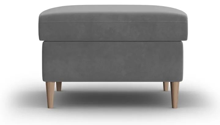 Világosszürke bársony lábtartó Kyoto – Cosmopolitan Design