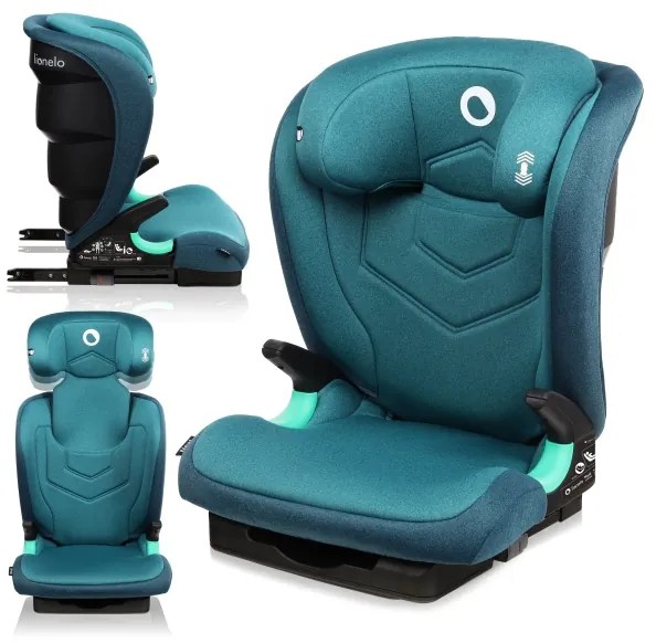 Lionelo - NEAL i-Size autósülés 100-150 cm zöld-türkiz