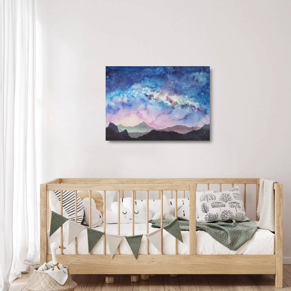 Kép - Milky Way, akvarell (üvegen) (70x50 cm)