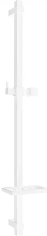 Mexen DQ zuhanyrúd szappantartóval, 80 cm, fehér - 79381-20