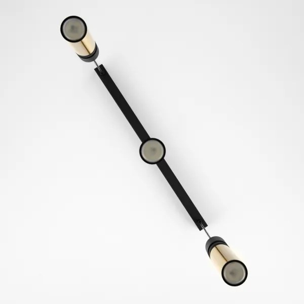 Jupiter 2007 - Csillár zsinóron ALAS 3xGU10/10W/230V arany/fekete