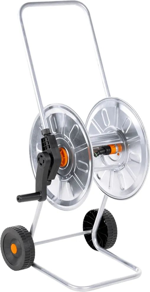 vidaXL acél kerekes tömlődob 50 m 1/2"-es vagy 35 m 3/4"-es tömlőhöz