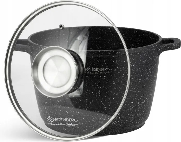 Fazék Bogrács Márvány 6,2L 24cm Indukciós Gáz Sütő Edenberg 8131
