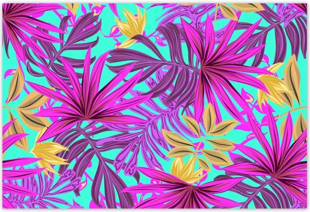 Poszterek 185x125 Egzotikus levelek Trópusok