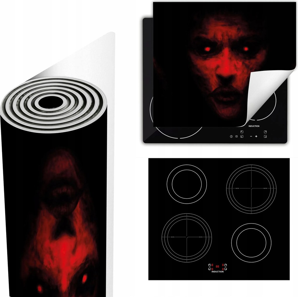 Tűzhelyvédő Szőnyeg Több Helyet Biztosít 60x52 fekete Ördög