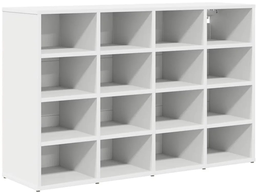 Cipősszekrény polcokkal Fehér 103 x 30 x 67 cm Faanyag