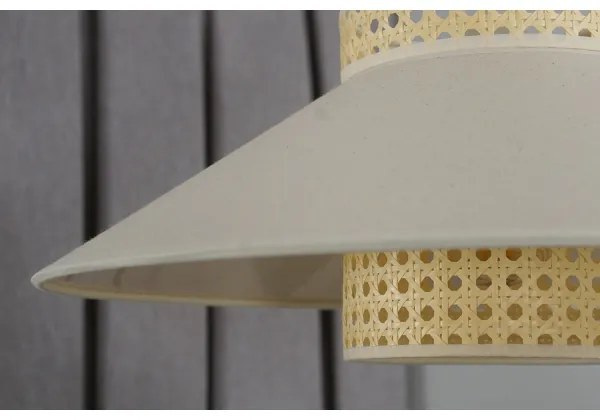 Duolla - Felületre szerelhető csillár RIO RATTAN 1xE27/15W/230V átm. 45 cm bézs/rattan