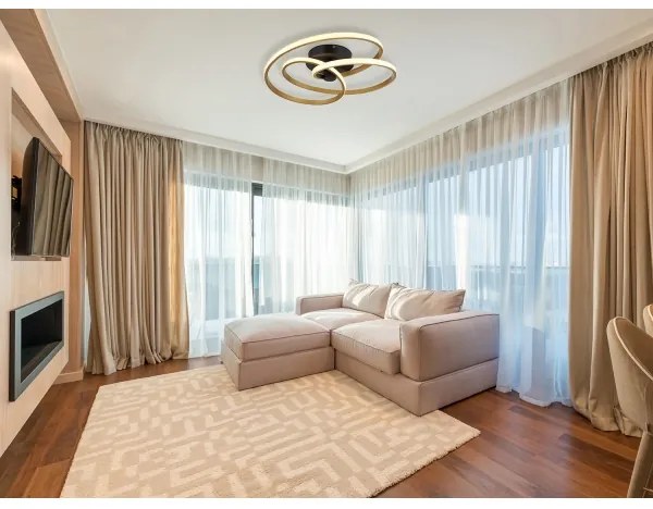 Globo 67183-40G - LED Felületre szerelhető csillár GLYXAR LED/40W/230V arany/fekete