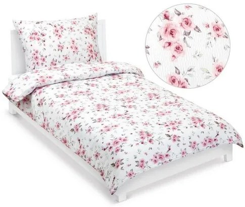 Bellatex krepp ágynemű rózsaszín , 140 x 220 cm,70 x 90 cm, 140 x 220 cm, 70 x 90 cm, 140 x 220 cm, 70 x 90 cm