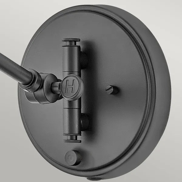 Hinkley HK-ARTI-1W-BK-NR-Fali spotlámpa ARTI 1xE27/60W/230V fekete/barna