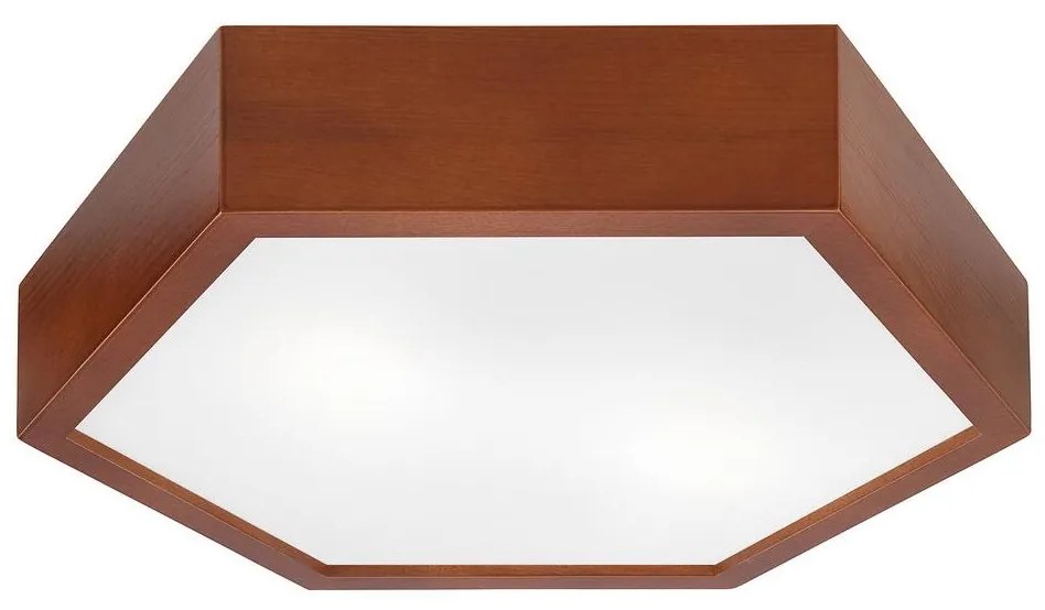 Lamkur Mennyezeti lámpa HEX 2xE27/60W/230V á. 43 cm fenyő barna LD-PD 5.2 rustik