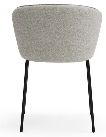 Világosszürke kárpitozott étkezőfotel szett 2 db-os Add – Teulat