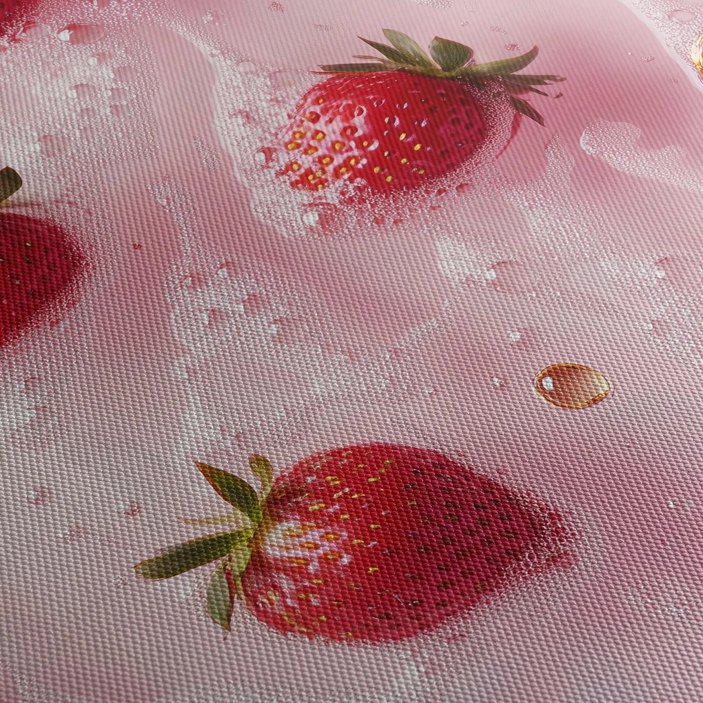 Kép - Eprek buborékokban (90x60 cm)