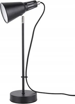 Asztali lámpa fekete olvasáshoz, tanuláshoz, munkához Mini Cone irodai