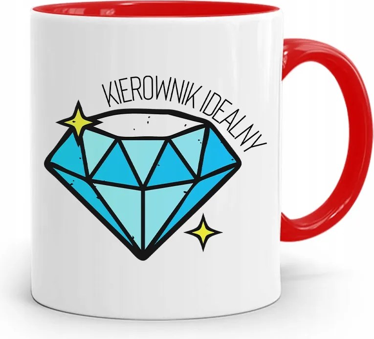 Piros Bögre Vezetőnek Tökéletes Vezető fényképes nyomtatással