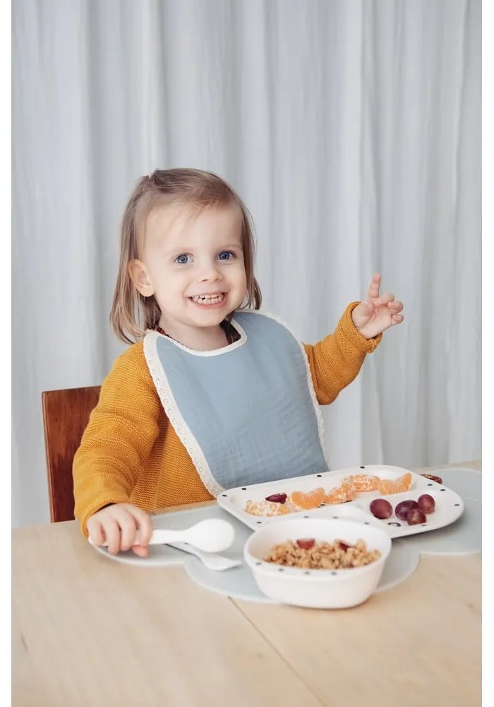 Paris szürke muszlin előke - Kindsgut