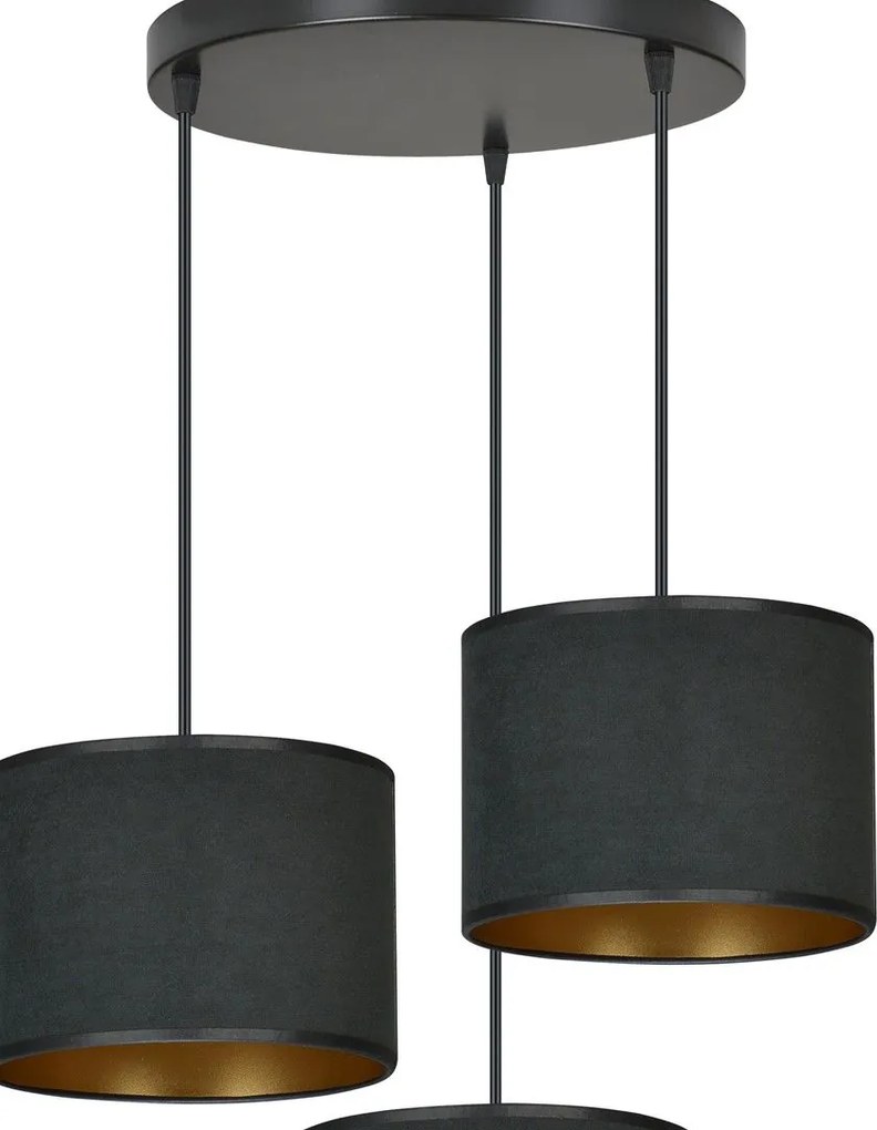 Emibig modern függeszték hilde fekete emi1054/3prem