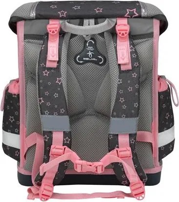 Iskolatáska, fémcsat, BELMIL Classy Starry Paws, kutya, golden retriever (BL40313AG76L)