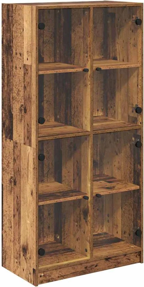 vidaXL Magasfiú Öreg fa 68 x 37 x 142 cm Faanyag