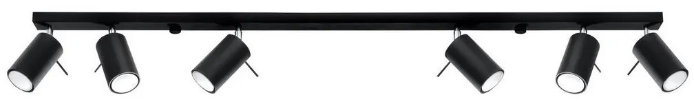 Brilagi -  LED Spotlámpa ASMUS 6xGU10/7W/230V fekete