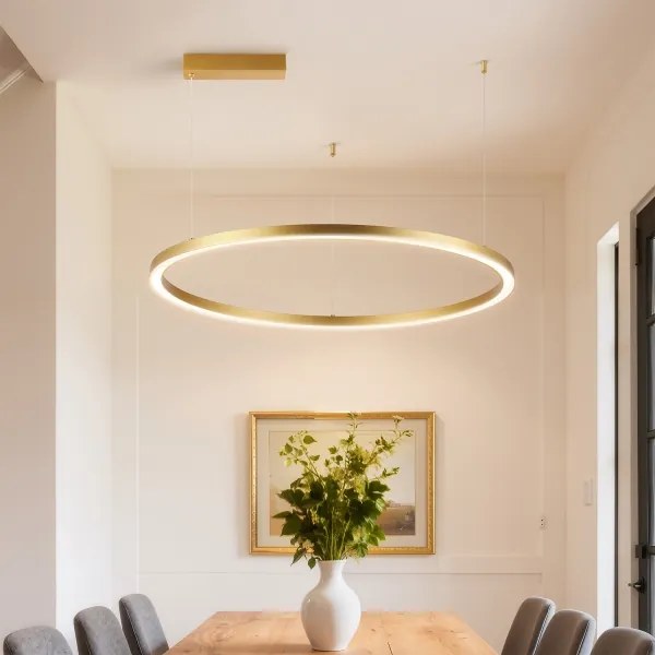 Brilagi - dimmelhető kábeles csillár PORTOFINO LED/60W/230V Ø 80 cm arany + távirányító