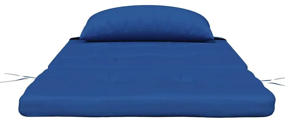 Székpárna párnával 2 pcs Kék 58 x 77 x 4.5 cm Oxford szövet