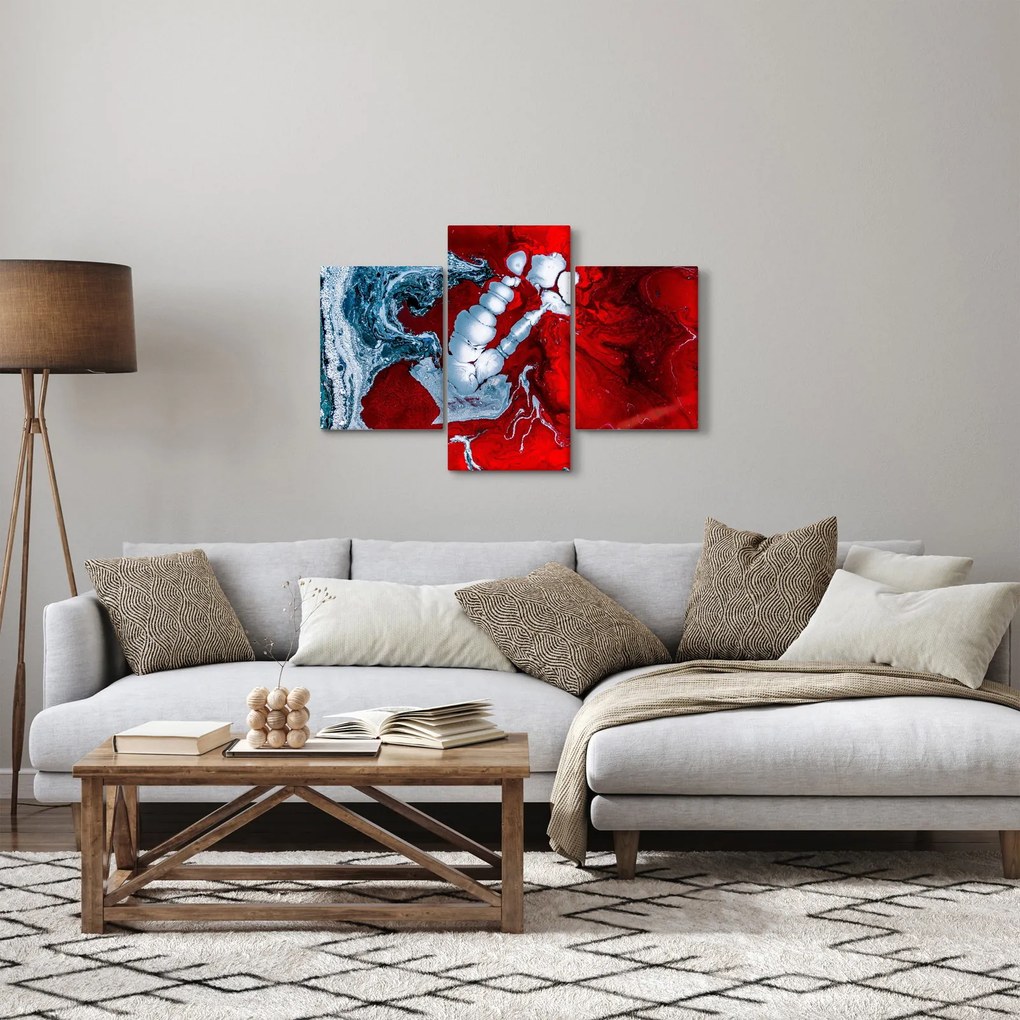 Absztrakt foltok képe (90x60 cm)
