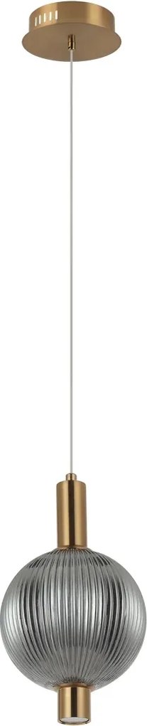 Italux Lenti Led Függő Lámpa Arany Gömb Ø15cm 7W