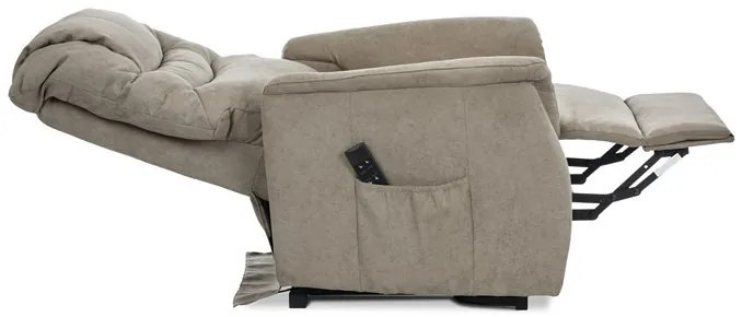 Elektromos Fekvőfotel, Bézs Szövet. TV-1171 CAP2