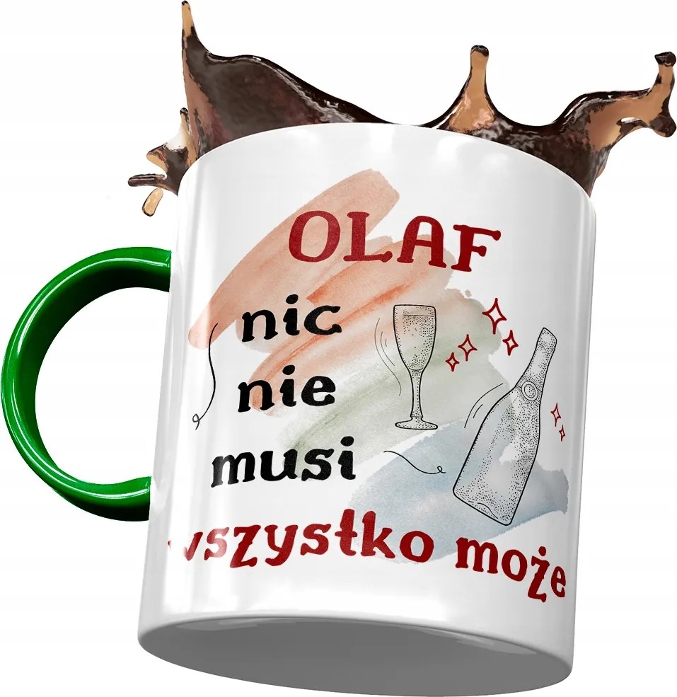 Zöld Bögre Olaf Férj Kolléga Ajándék Nyomtatott Fotóval