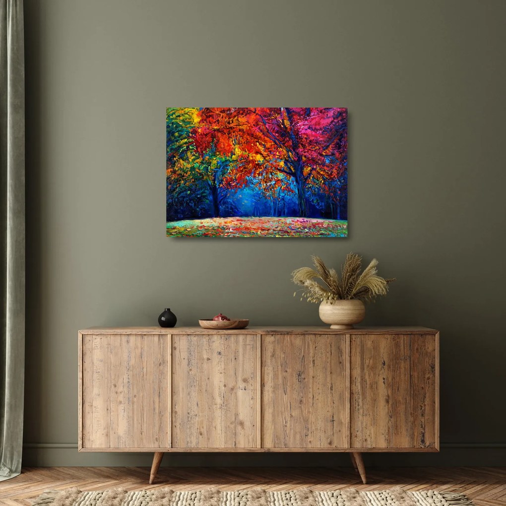 Természetfestmény képe (üvegen) (70x50 cm)
