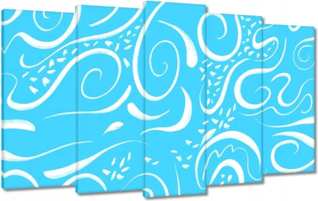 Vászonkép 100x60 Kék foltok